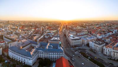 amazing aerial cityscape about Budapestdowntown-stock-photo