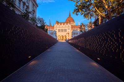 Memorial of Togetherness Budapest Hungary-stock-photo