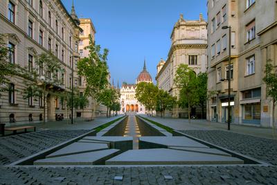 Memorial of Togetherness Budapest Hungary-stock-photo