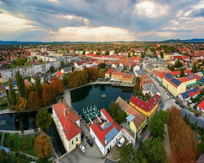 Tapolca mill pont in Hungary near by lake Balaton.-stock-foto