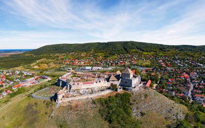 Sumeg castle in Hungary- Historical Fort.-stock-foto