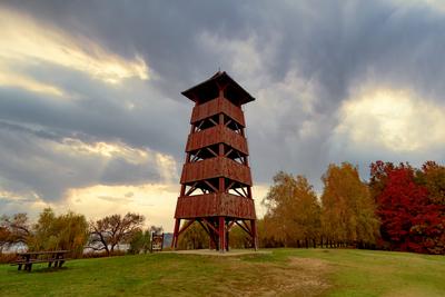 Kanyavar island Little balaton area in Hungary-stock-photo