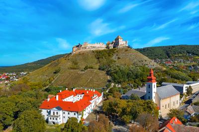 Sumeg castle in Hungary- Historical Fort.-stock-foto