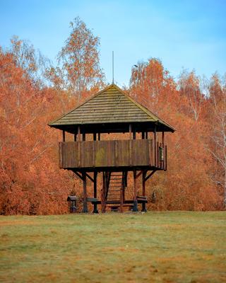 Kanyavar island Little balaton area in Hungary-stock-photo