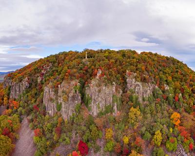 Saint Gerorge Hill in Hungary-stock-photo