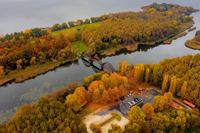 Kanyavar island Little balaton area in Hungary-stock-photo