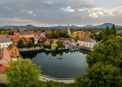 Tapolca mill pont in Hungary near by lake Balaton.-stock-photo