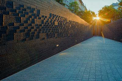 Memorial of Togetherness Budapest Hungary-stock-photo