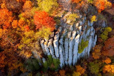 Saint Gerorge Hill in Hungary-stock-foto