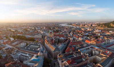 amazing aerial cityscape about Budapestdowntown-stock-photo