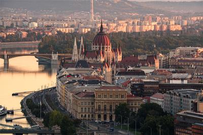 Amazing view about tha Hungarian Parliament-stock-photo