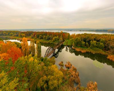 Kanyavar island Little balaton area in Hungary-stock-photo