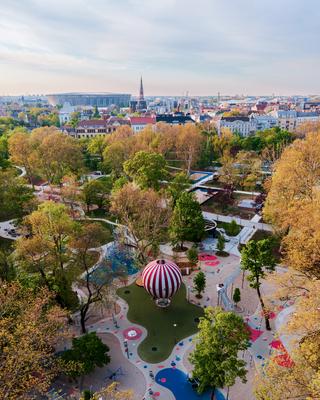 Budapest City park big playground-stock-photo