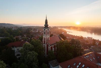 Belgrade serbian churc Szentendre Hungary-stock-foto