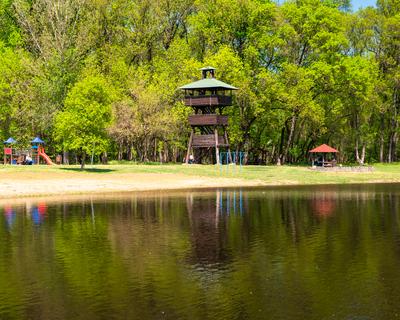 Splendid recreation place in south Hungary-stock-photo