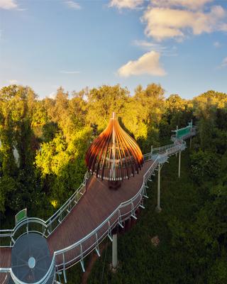 Canopy walkway in Mako city-stock-photo