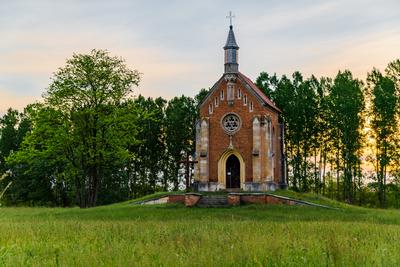 Zichy chapel in Lorev village Hungary-stock-foto