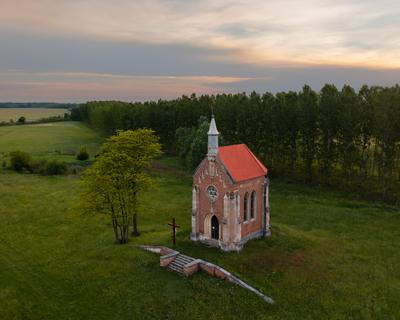 Zichy chapel in Lorev village Hungary-stock-foto