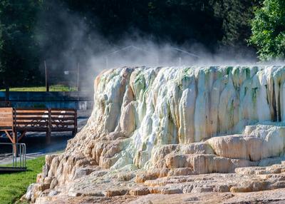 Thermal water pools in Egerszalok.-stock-foto