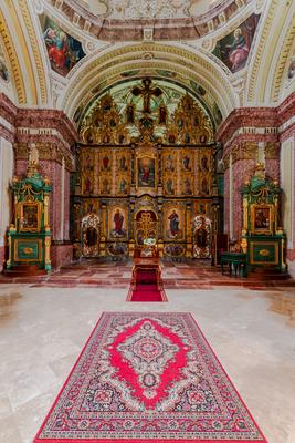 Serbian orthodox monastery in Graboc Hungary-stock-photo