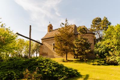 Saint Stephen chapel in Nagykopancs Hungary-stock-photo