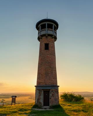 Strazsa hill lookout tower in Hungary-stock-photo