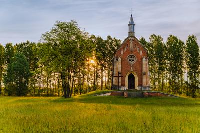 Zichy chapel in Lorev village Hungary-stock-foto