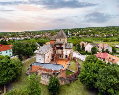 Fort os Simontornya Hungary-stock-foto