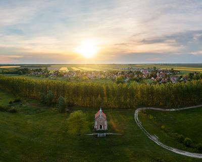 Zichy chapel in Lorev village Hungary-stock-foto