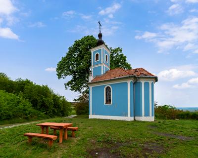 Mausz chapel near by Szekszard Hungary-stock-foto