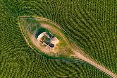 Pusztatorony near by Somogyvamos village in Hungary.-stock-photo