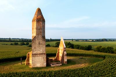 Pusztatorony near by Somogyvamos village in Hungary.-stock-photo