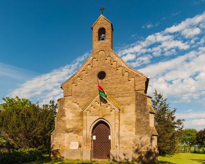 Saint Stephen chapel in Nagykopancs Hungary-stock-photo