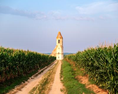 Pusztatorony near by Somogyvamos village in Hungary.-stock-photo