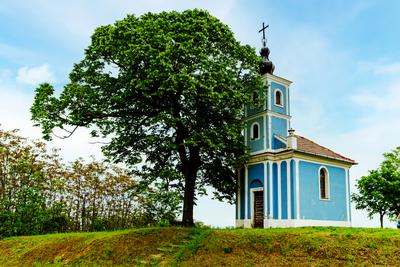 Mausz chapel near by Szekszard Hungary-stock-foto