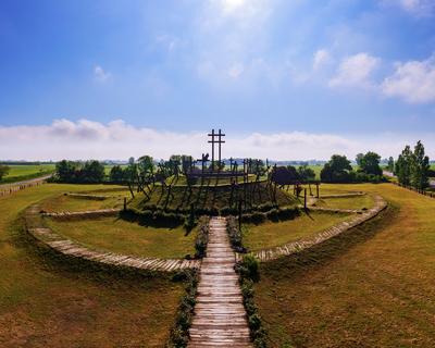 Memorial park for Battle of Muhi-stock-photo