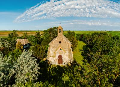 Saint Stephen chapel in Nagykopancs Hungary-stock-photo