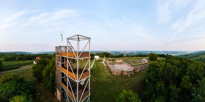 St Laszlo historical visitor center in Somogyvar Hungary-stock-foto