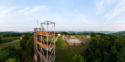 St Laszlo historical visitor center in Somogyvar Hungary-stock-photo