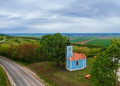 Mausz chapel near by Szekszard Hungary-stock-foto