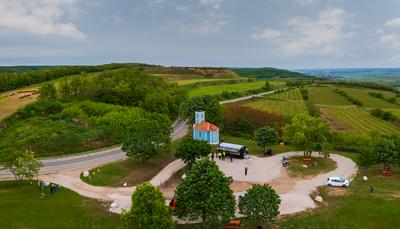 Mausz chapel near by Szekszard Hungary-stock-foto