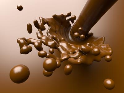 chocolate splash-stock-foto