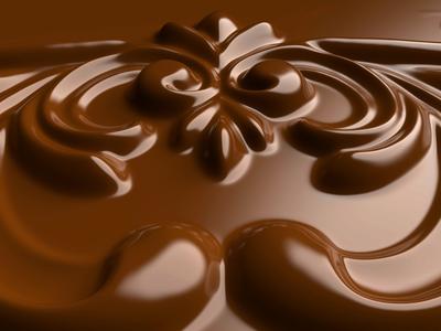 chocolate ornament-stock-foto