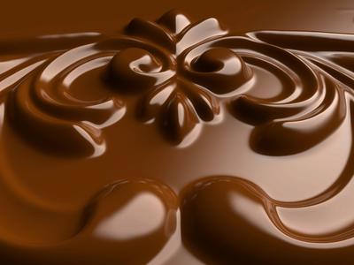 chocolate ornament-stock-photo