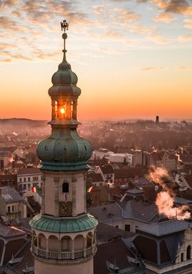 Sopron, Tűztorony-stock-foto