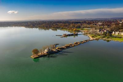 kesztehelyi strand-stock-foto