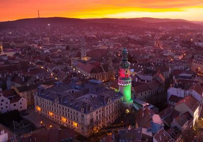 soproni tűztorony-stock-foto