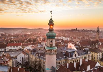 soproni tűztorony-stock-foto
