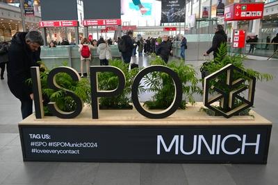 RECORD DATE NOT STATED  Die ISPO, Internationale Fachmesse und weltgr?sste j?hrliche Multi-Segment-Messe f?r Sportartike-stock-foto
