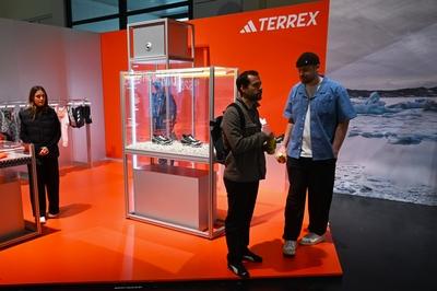 RECORD DATE NOT STATED  Die ISPO, Internationale Fachmesse und weltgr?sste j?hrliche Multi-Segment-Messe f?r Sportartike-stock-foto